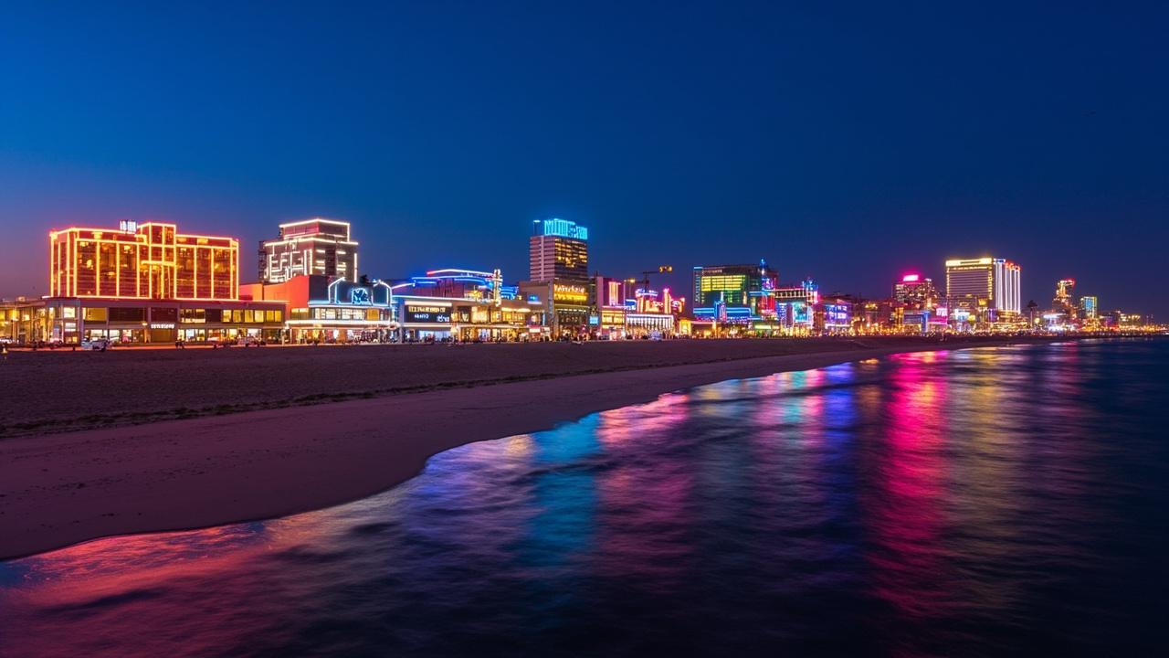 Atlantic City Boardwalk et casinos, côte Est américaine